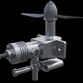 High Quality Industrial Equipment With Metal Structure Rotary Blades And Bracket