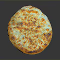 Freshly Baked Cheesy Pizza With Golden Crust And Melted Cheese Topping