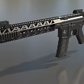 T4Mlok submachine gun carbine automatic rifle machine gun assault rifle low face number low model simple model game film and television level 3d model