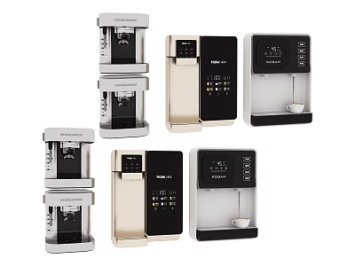 Modern Stylish Daily Electrical Appliances With Sleek Designs Various Colors And Practical Features 3d model