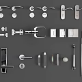 Various Modern Door Handles And Hardware Accessories For Home Renovation