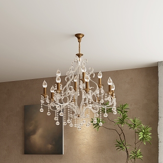 European Chandelier Crystal Chandelier French Chandelier American Crystal Chandelier 3d model