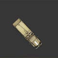 Tan Military Vehicle Multi Wheeled Truck With Elevated Mechanical Structure Cargo Container And Cabin