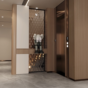 Elevator Entrance Cabinet 3d model