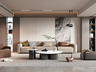 modern living room home living room 3d model