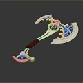 Tomahawk Axe Wooden Axe Handle Axe Mountain Axe Chopping Wood Axe Chopping Wood Axe Magic Axe 3d model