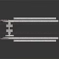 Industrial Metal Mechanical Equipment With Gear Chain Rod Stand And Frame Structure