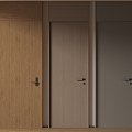 Modern Minimalist Single Door Room Door Bedroom Door Flat Door Solid Wooden Door Swing Door 3d model