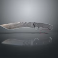 Tactical Survival Knife With Textured Blade Ergonomic Handle Hole And Red Lanyard