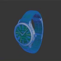 Elegant Luxury Watch With Green Crocodile Strap Gold Case And Green Dial