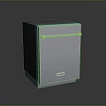 Modern Silver Compact Square Shaped Desktop Computer Case With Handle And Sleek Design