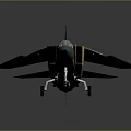Detailed Military Fighter Jet Model With Camouflage Paint And Aerodynamic Design