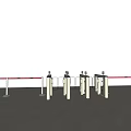 Modern gate technology gate 3d model