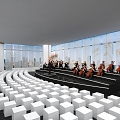 Recital Concert Office Building Business Activities Banquet Stage Exhibition Hall High-end Full Case 3d model