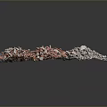 Colored Mixed Gravel Pile With Red Gray And White Construction Debris