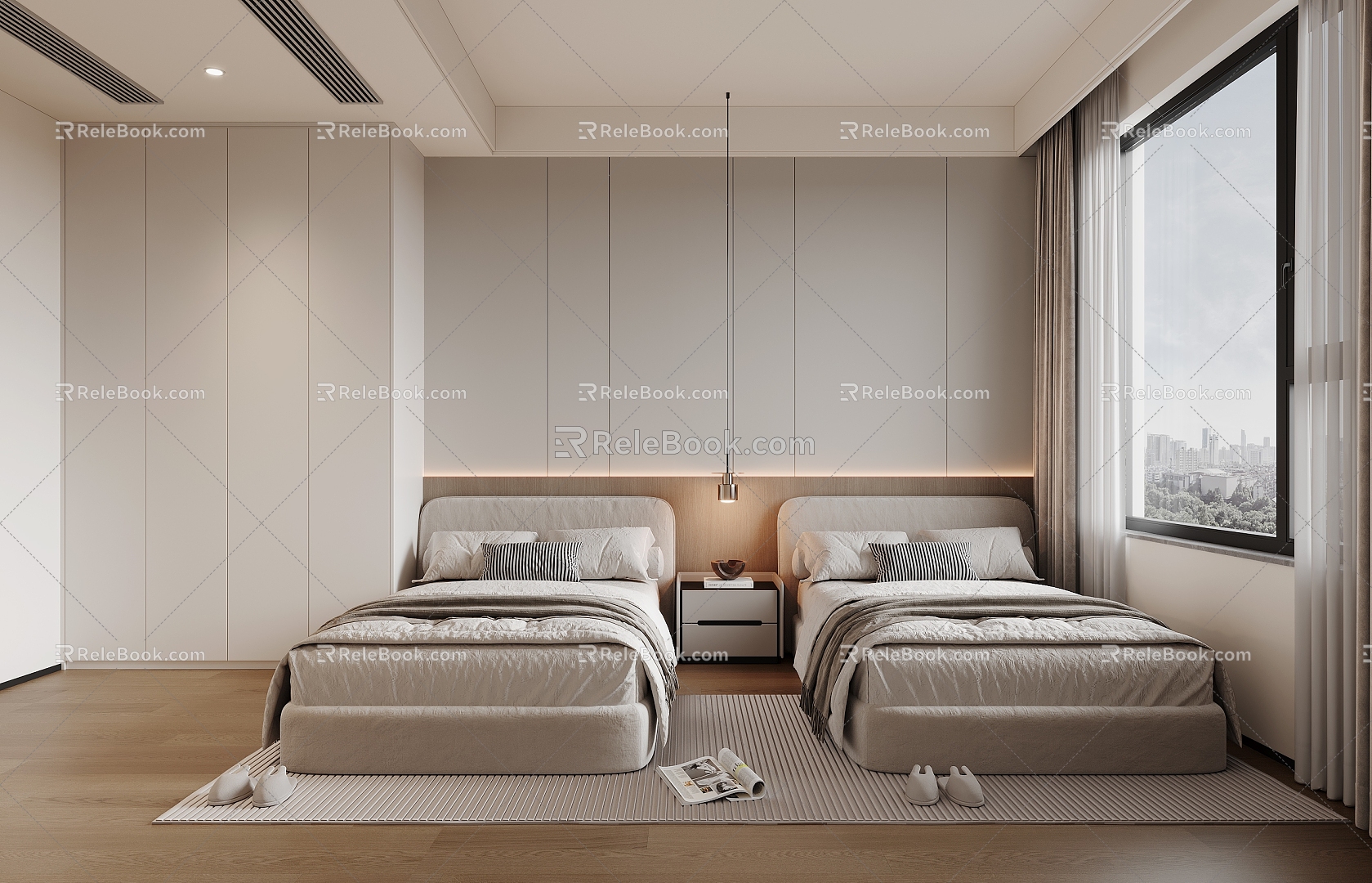 Modern Bedroom Elder Room 3d model