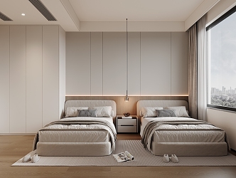 Modern Bedroom Elder Room 3d model