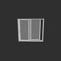 White Frame Casement Window With Clear Glass Modern Design For Home