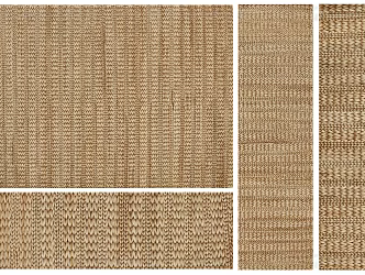 Quiet Woven Jute Carpet Woven Material Carpet Hemp Rope Carpet Quiet Country Style Carpet Creative Rattan Carpet 3d model