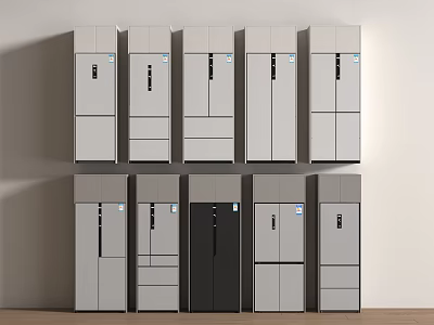 Refrigerator Smart Refrigerator French Refrigerator Open Door Refrigerator Cross Door Refrigerator Electric Cabinet 3d model