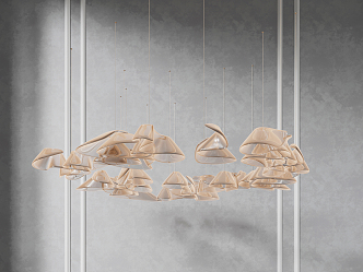 Modern chandelier 3d model