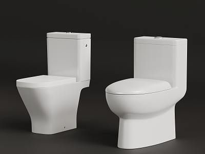 Modern toilet seat 3d model