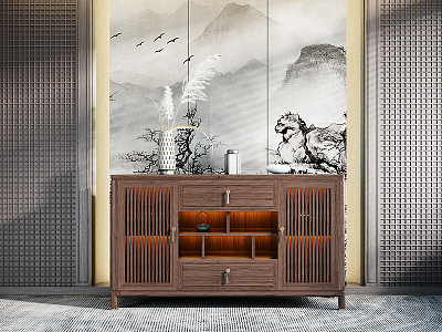 New Chinese Sideboard 3d model