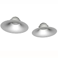 Sleek Modern White Recessed Downlight Spotlight With Bright LED And Simple Design For Home Use