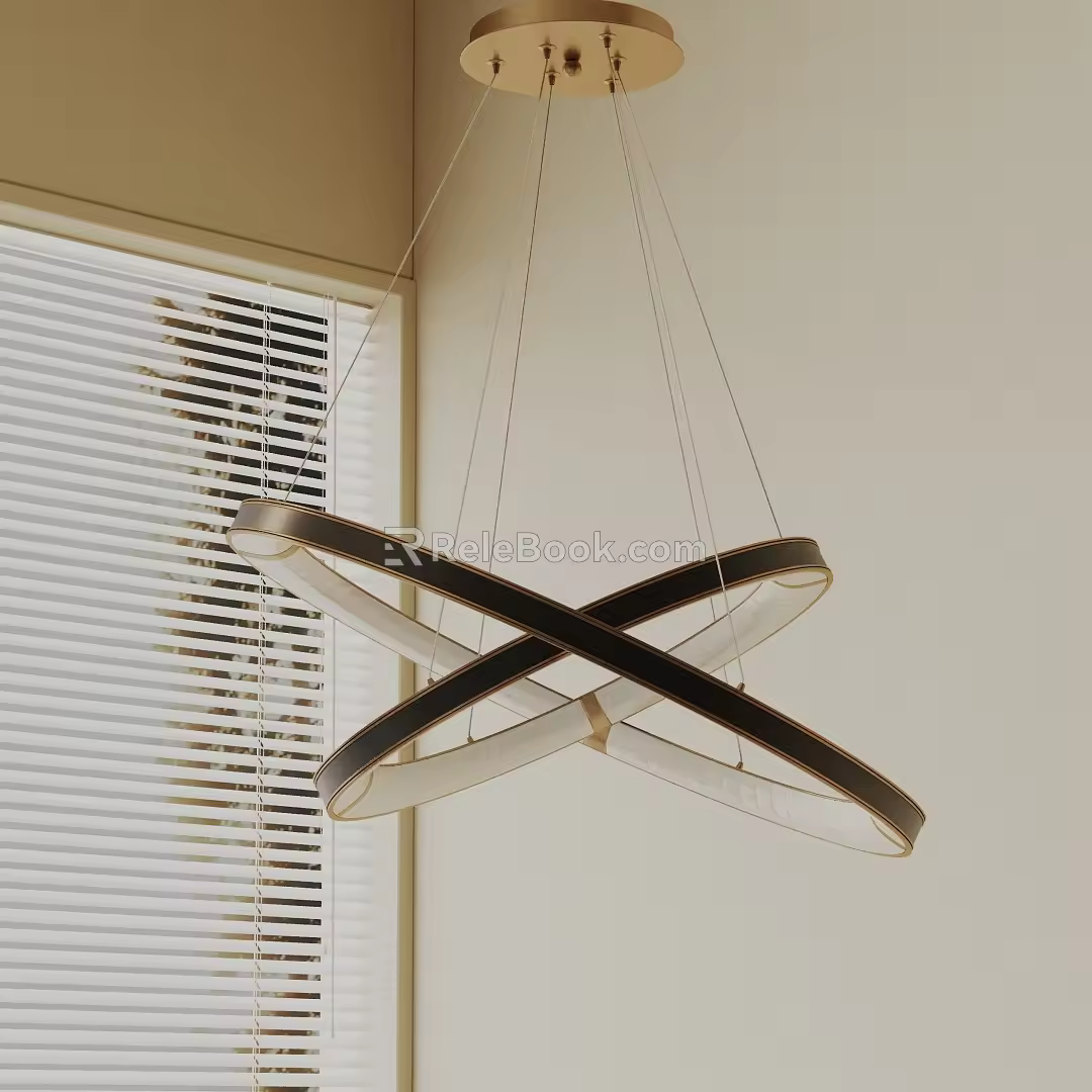 Modern chandelier 3d model