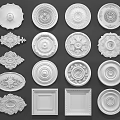 Ornate Ceiling Light Medallions Featuring Various Decorative Designs And Different Shapes For Home Decor
