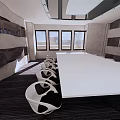 Modern Conference Room Interior With Long White Table Stylish Chairs And Large Windows