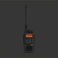 Portable Walkie Talkie With Antenna Display Screen And Keypad For Communication
