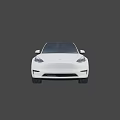 Sleek White Tesla Sedan With Black Windows And Modern Alloy Wheels Exterior Design