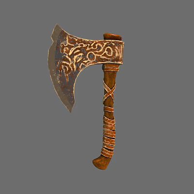 Retro Axe Rune Axe 3d model