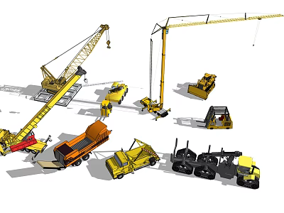 modern engineering vehicle engineering vehicle 3d model