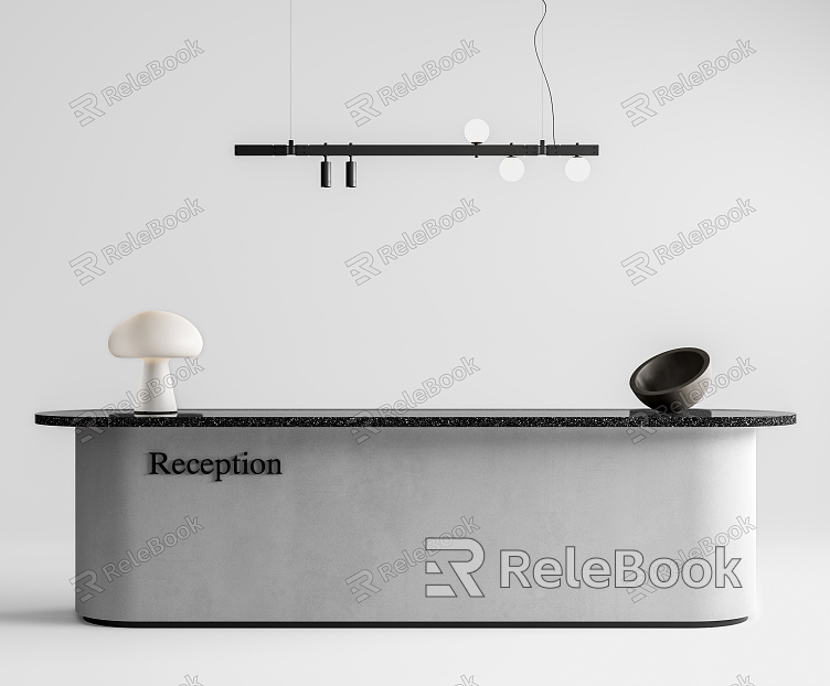 Modern Reception Desk Office Desk model