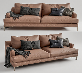 Modern Poliform double sofa 3d model