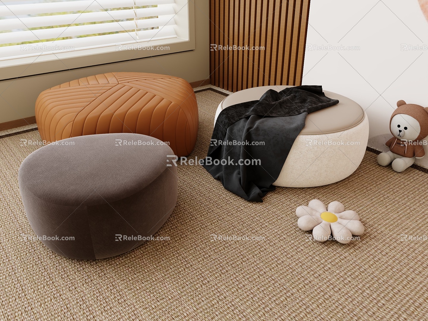 Sofa Cushion Foot 3d model