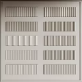 Light Colored Wainscoting With Various Vertical And Horizontal Panel Patterns For Interior Walls