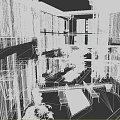 Alley Hutong Outdoor Building Scene 3d model