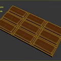 Premium Orange Chocolate Bar Featuring Rectangular Segments And Glossy Finish