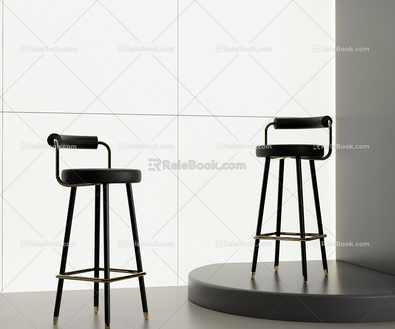 Modern Bar Chair Bar Stool Bar Chair 3d model