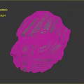Sci-Fi Helmet Alien Helmet High Tech Helmet Game Helmet 3d model