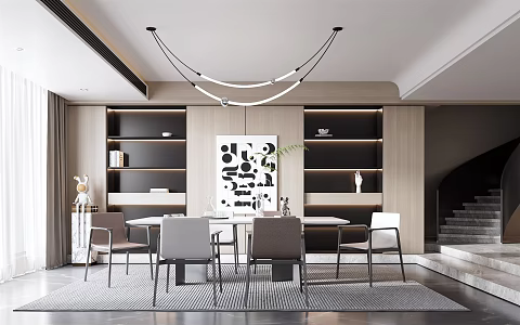 Modern Restaurant 3d model