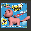 Soft Pink Fluffy Cat Plush Toy From Fluffy Cat Collection With Soft Texture