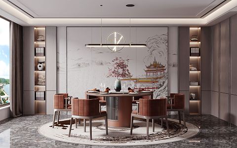 New Chinese Restaurant 3d model