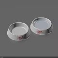 White Pet Bowls Featuring Pedigree Logo As Essential Daily Living Supplies