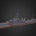 modern warship warship destroyer weapon ship 3d model