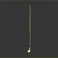 Fashionable Gold Double Layer Chain Necklace for Women with Pearl Pendant Design