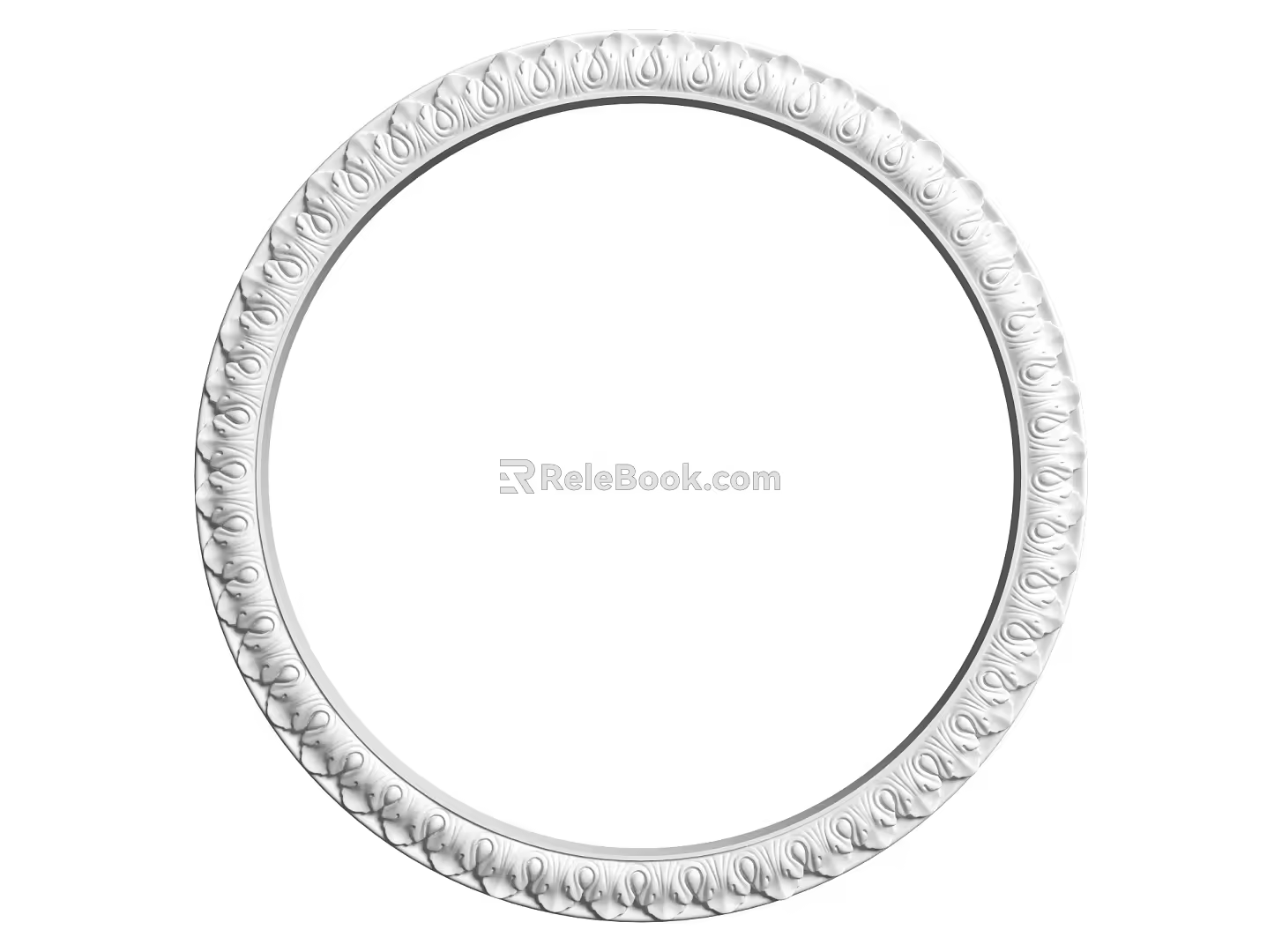 European-style lamp panel gypsum component carved 3d model
